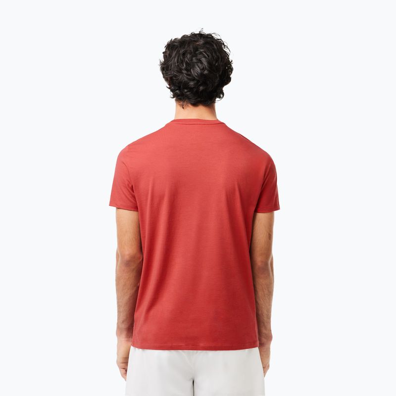 Pánské tričko Lacoste TH6709 sierra red 2