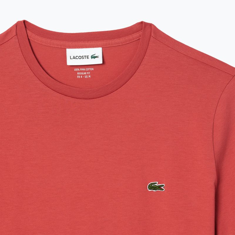 Pánské tričko Lacoste TH6709 sierra red 5