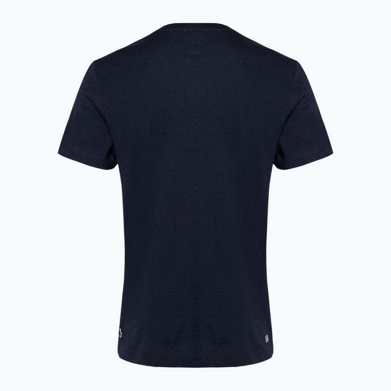 Lacoste pánské tričko TH9068 navy blue 2