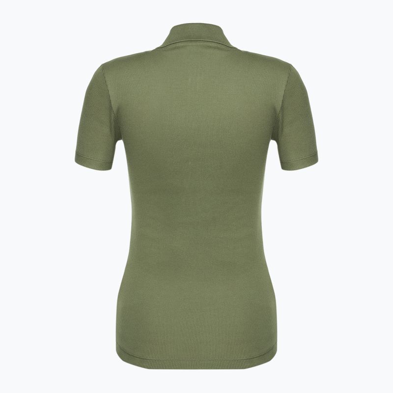 Dámské polo tričko Lacoste DF5377 khaki 2