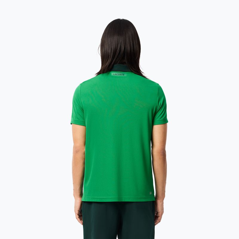 Tenisová polokošile Lacoste DH2568 fluorine green/sinople 2