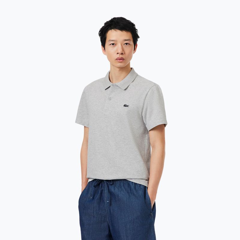 Pánské polo tričko Lacoste Polo DH5522 silver chine