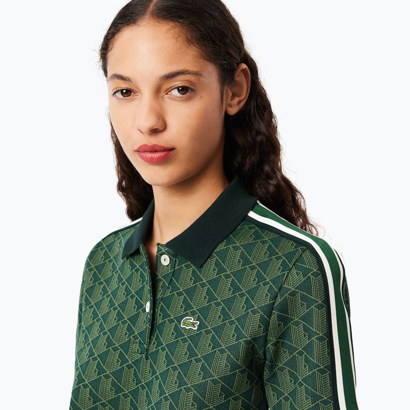 Dámské polo tričko Lacoste DF3364 sinople/khaki 3