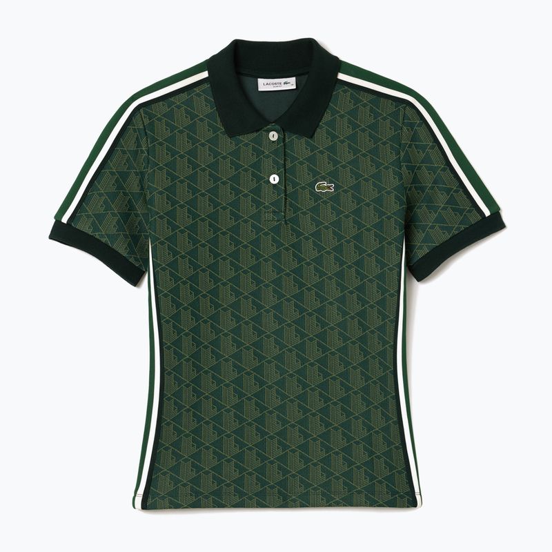 Dámské polo tričko Lacoste DF3364 sinople/khaki 4