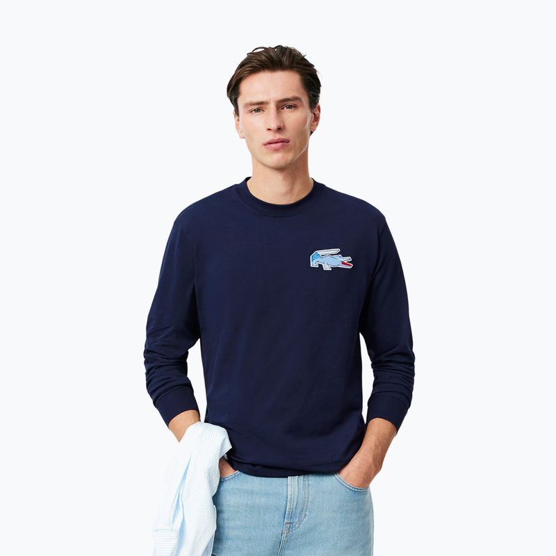 Pánské tričko Lacoste Longsleeve TH3586 navy blue