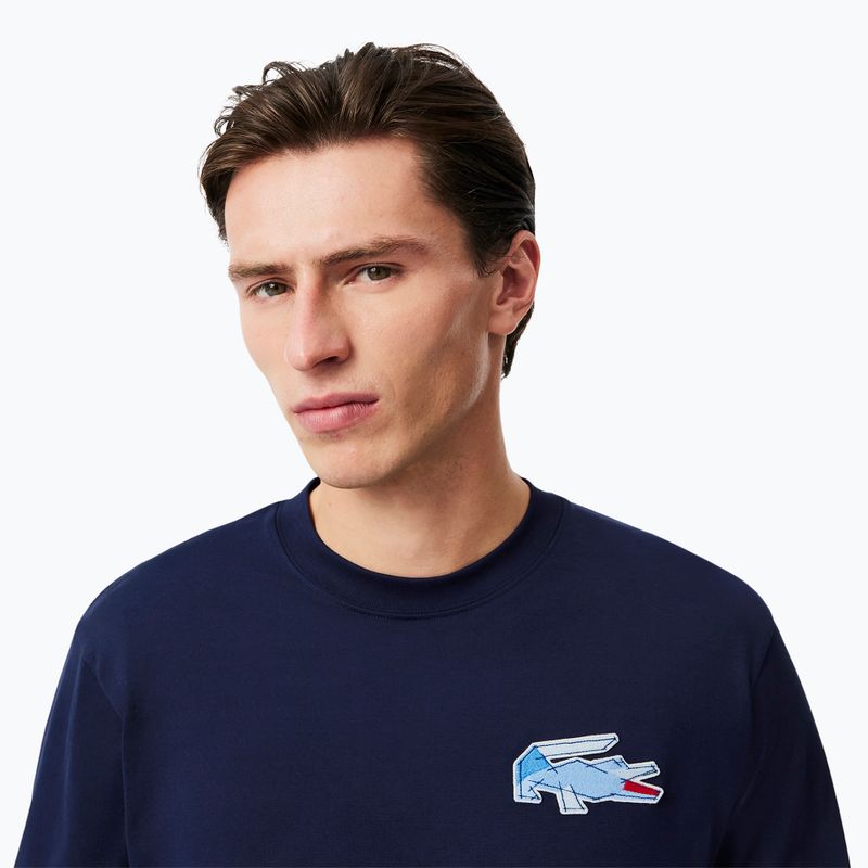 Pánské tričko Lacoste Longsleeve TH3586 navy blue 4