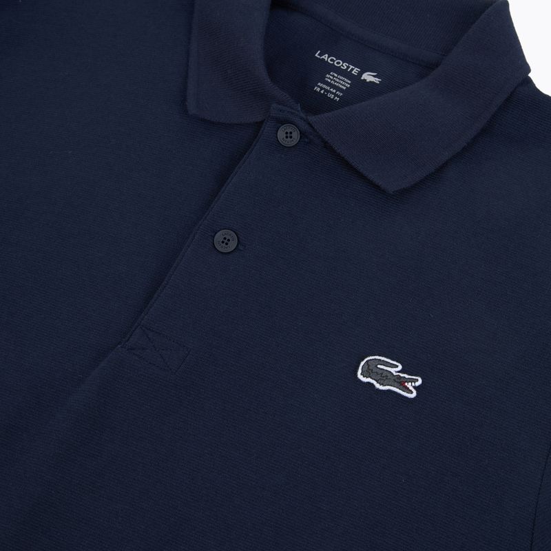 Pánské polo tričko Longsleeve Lacoste DH5523 navy blue 3