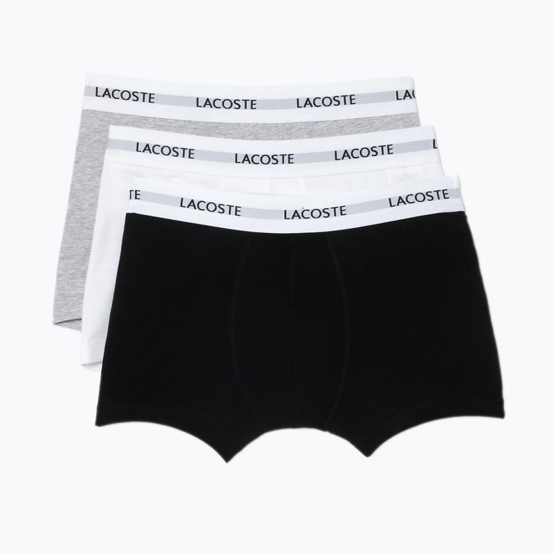 Pánské boxerky Lacoste 5H5150 3 páry black/white/silver chine