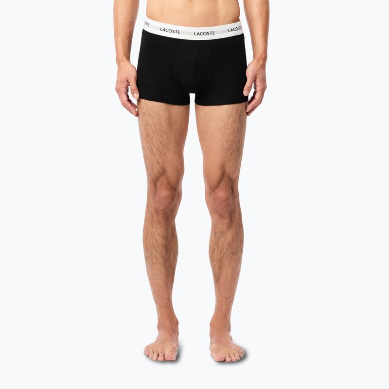 Pánské boxerky Lacoste 5H5150 3 páry black/white/silver chine 4