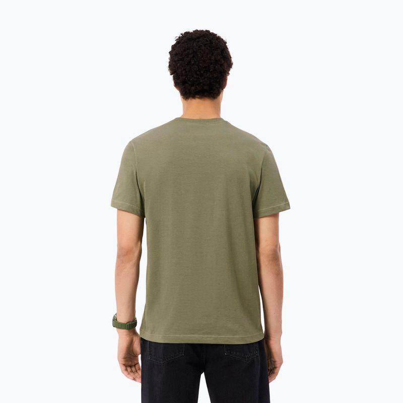 Pánské tričko na lezení Lacoste TH5133 khaki 3