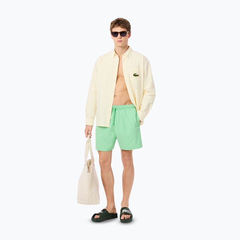 Pánské plavecké šortky Lacoste MH9088 liamone/green 11