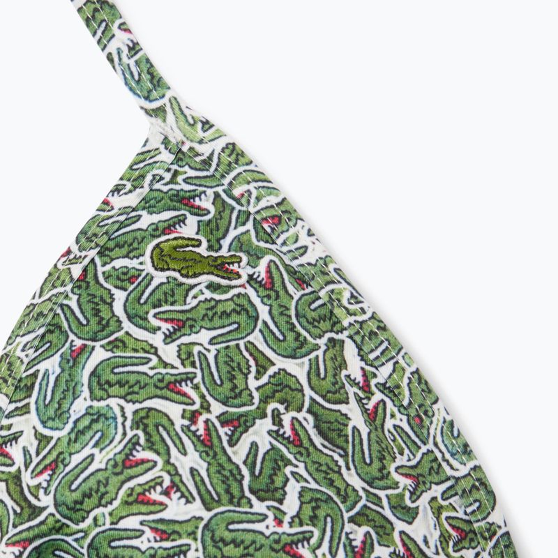 Horní díl plavek Lacoste MF9588 green/flour 3
