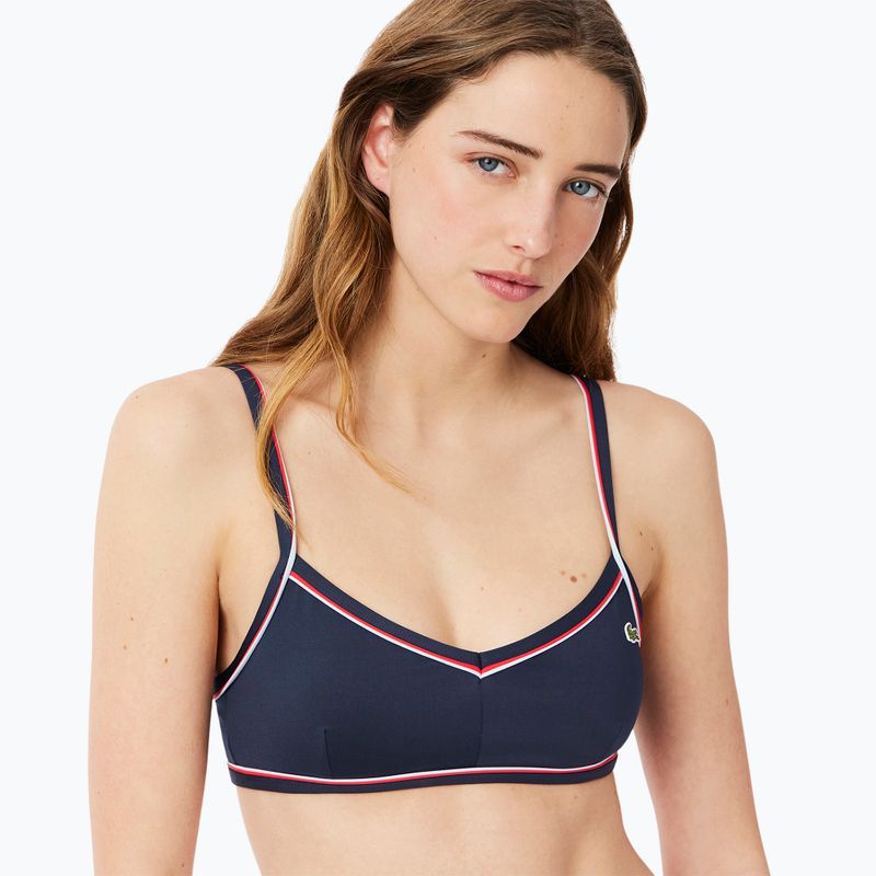 Horní díl plavek Lacoste MF9993 navy blue/rill grenadine 4