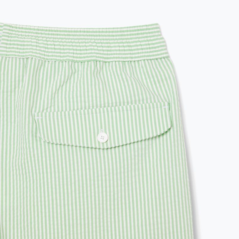 Pánské plavecké šortky Lacoste MH9089 white/liamone 4