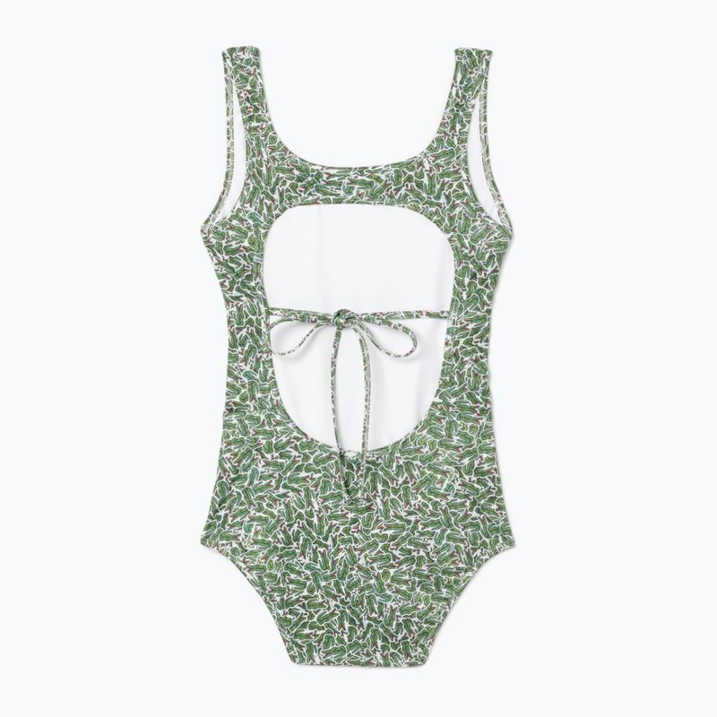 Dámské plavky Lacoste MF9608 green/flour 2