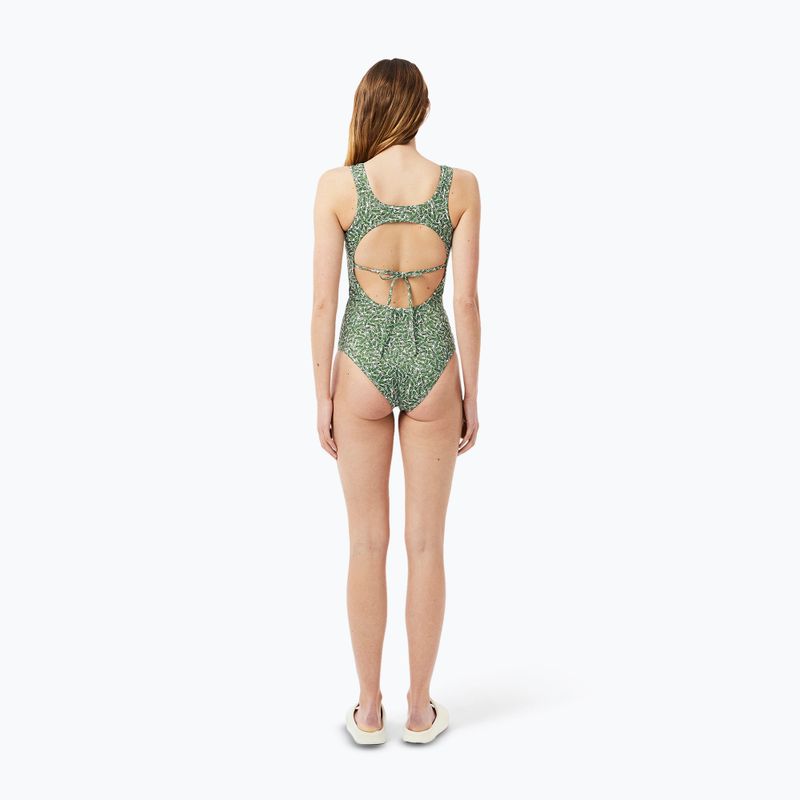 Dámské plavky Lacoste MF9608 green/flour 5