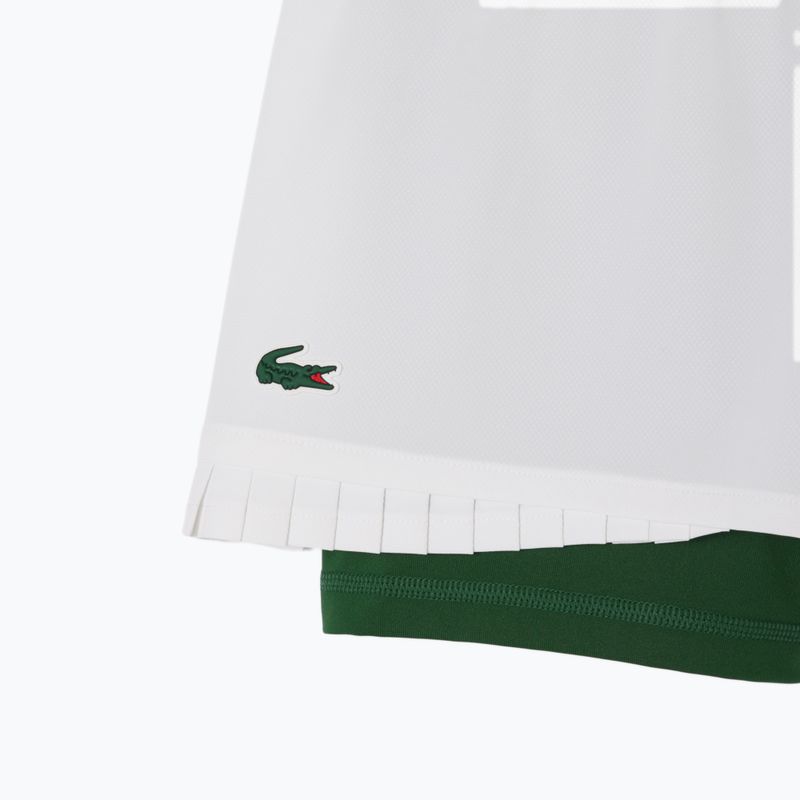Dámské tenisové šortky Lacoste GF8598 white/green 2