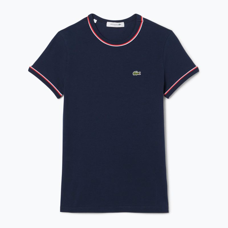 Dámské tričko Lacoste TF0347 navy blue/rill/grenadine 4