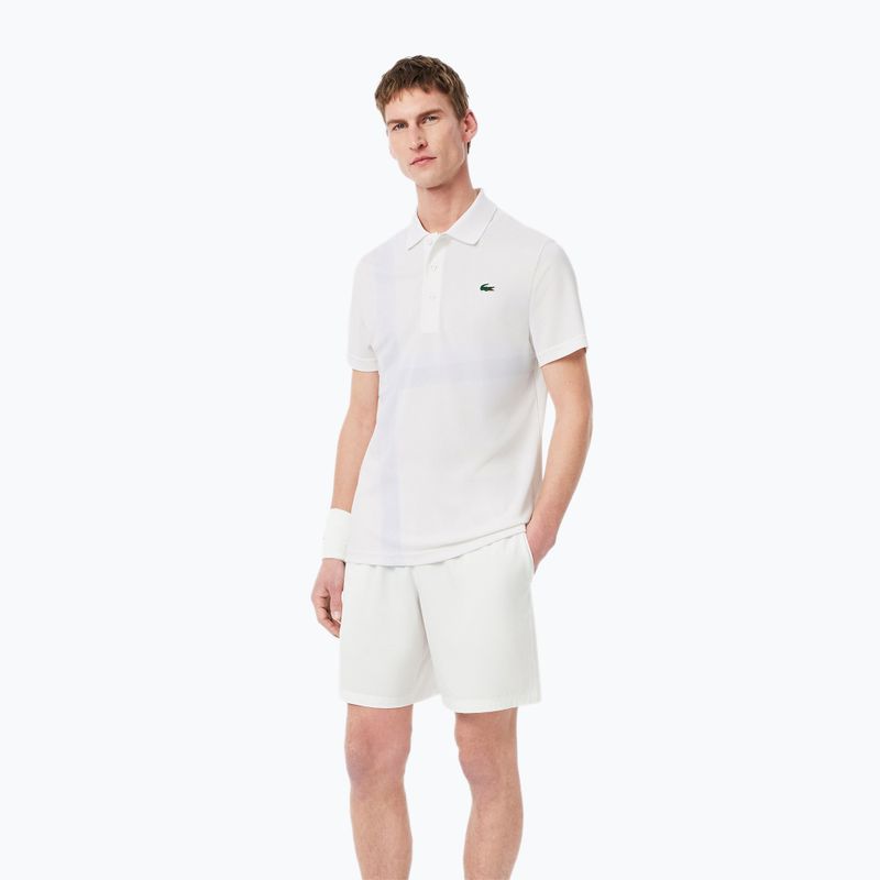 Pánské tenisové tričko Lacoste Polo DH8971 white 3