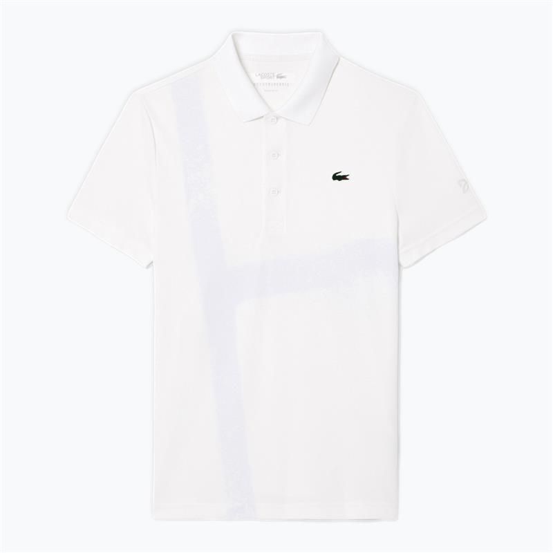 Pánské tenisové tričko Lacoste Polo DH8971 white 5
