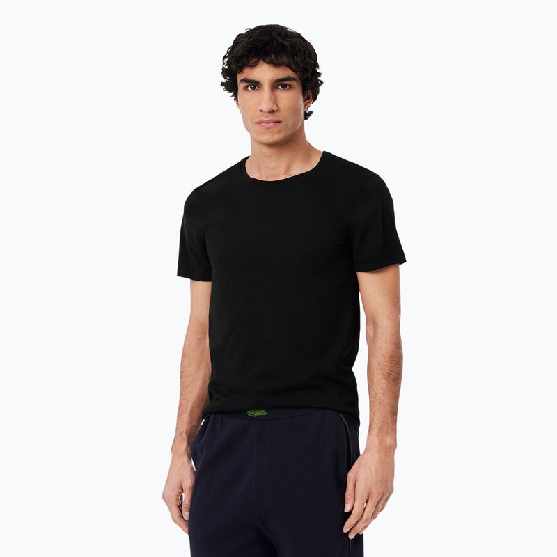 Pánské tričko Lacoste TH9007 3-pak white/silver chine/black 4