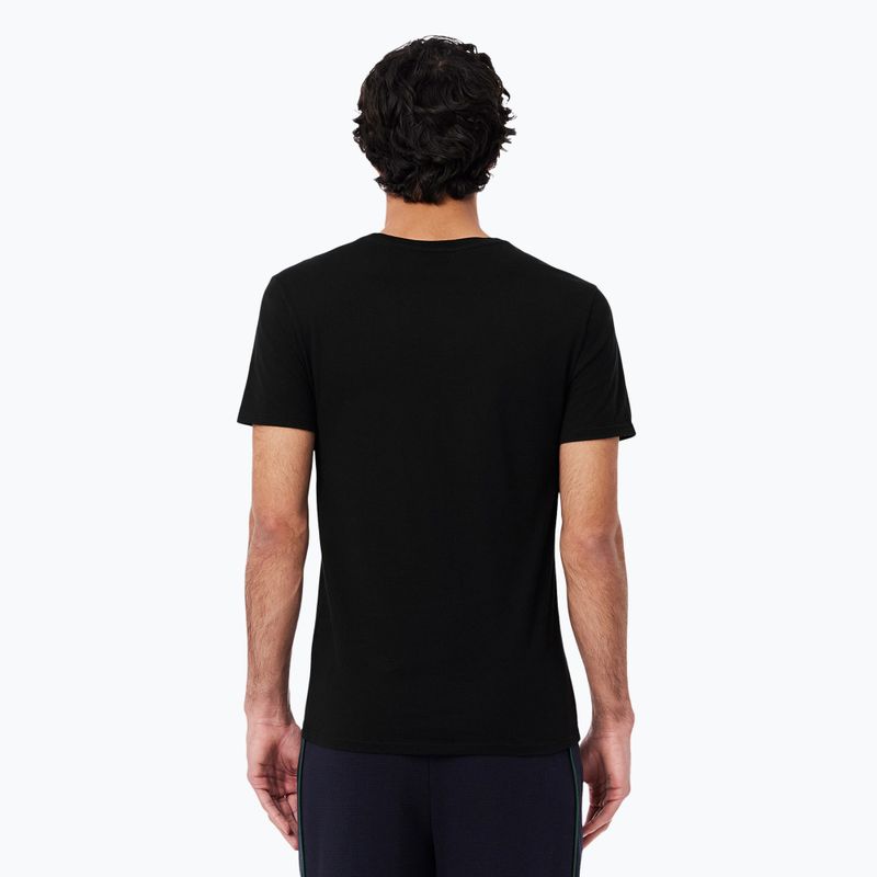 Pánské tričko Lacoste TH9007 3-pak white/silver chine/black 5