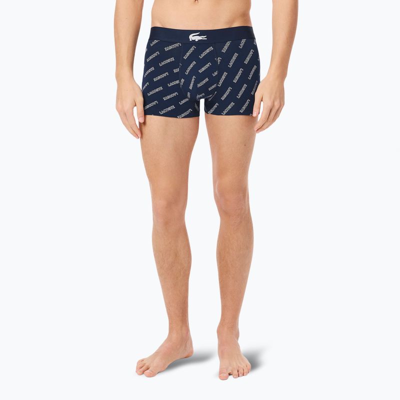 Pánské boxerky Lacoste 5H1288 3-pack navy blue/white/silver ch 4