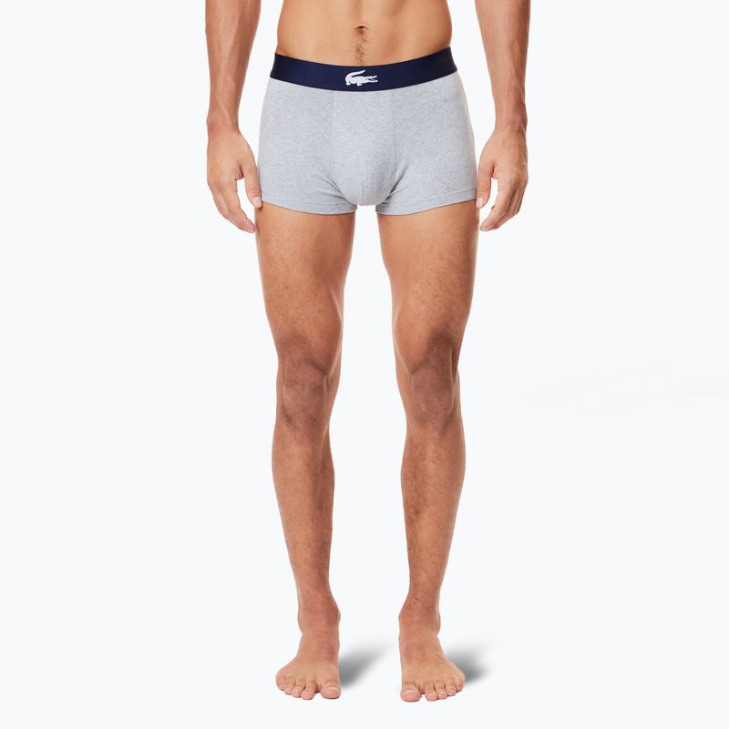 Pánské boxerky Lacoste 5H1288 3-pack navy blue/white/silver ch 5