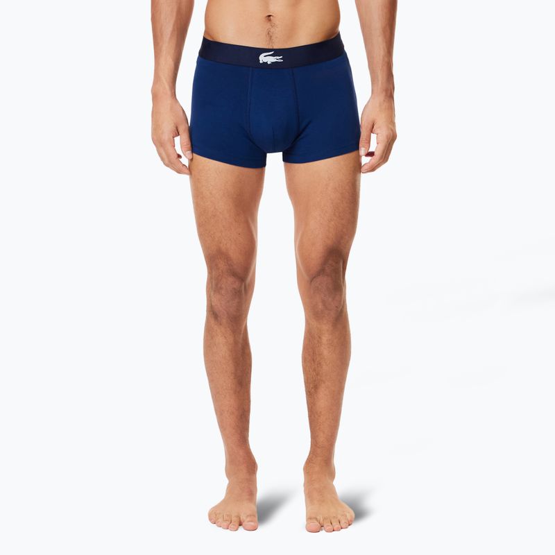 Pánské boxerky Lacoste 5H1288 3-pack navy blue/white/silver ch 6