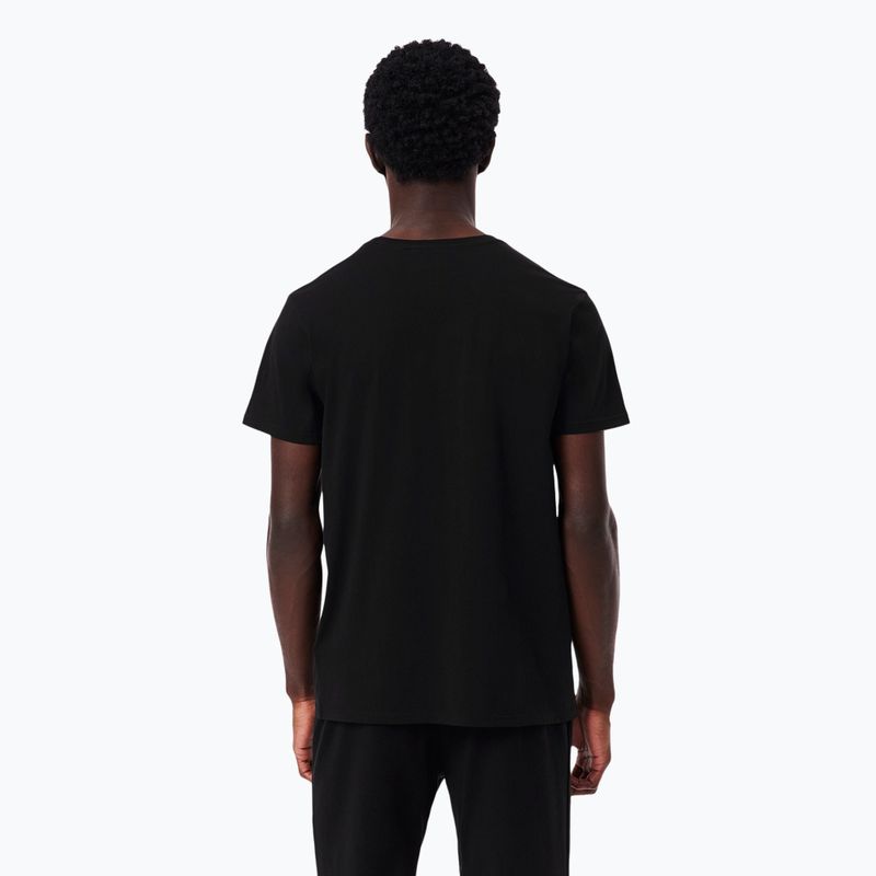 Pánské tričko Lacoste TH9010 3-pak black 2