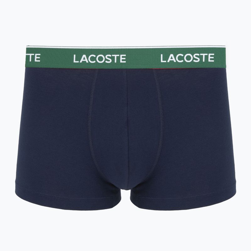 Pánské boxerky Lacoste 5H12997 3 páry navy blue/green/red/navy blue 2