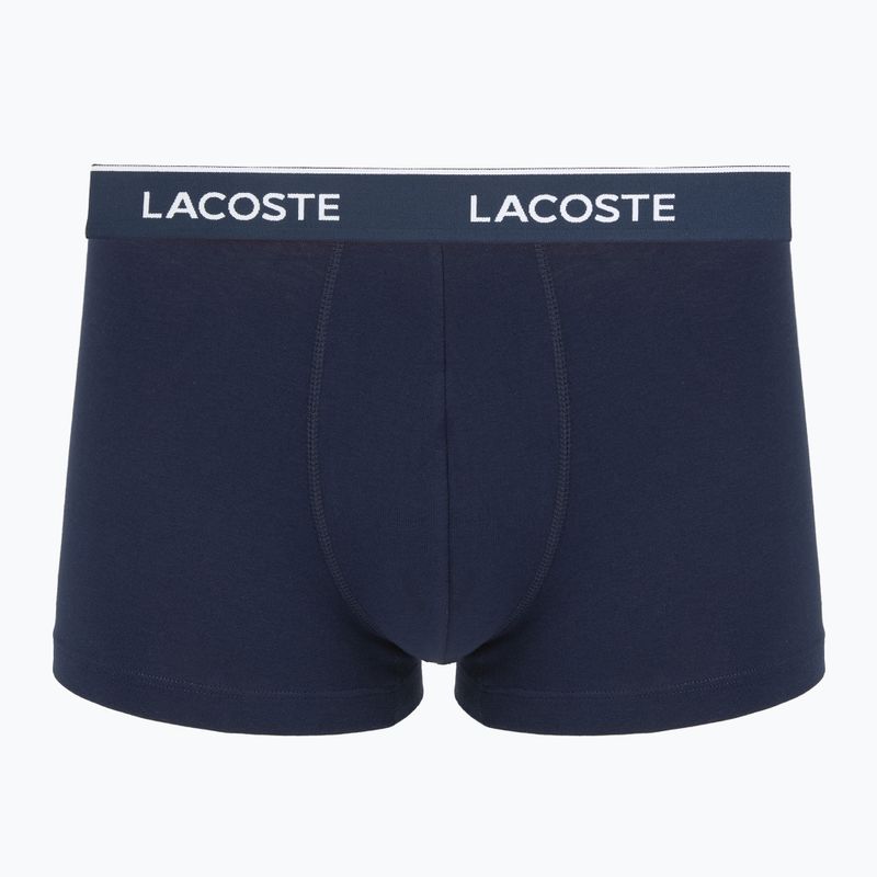Pánské boxerky Lacoste 5H12997 3 páry navy blue/green/red/navy blue 3