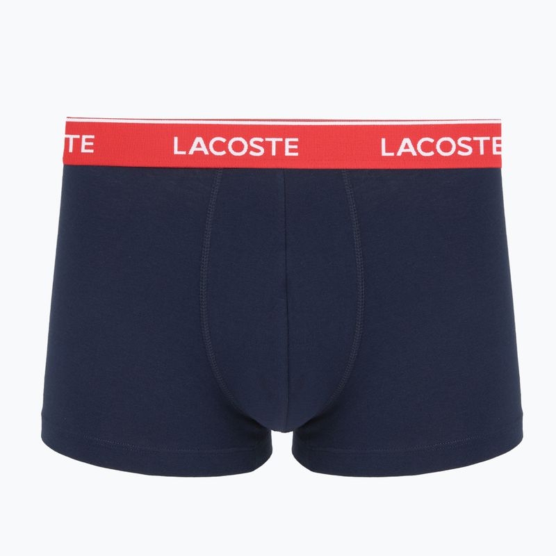 Pánské boxerky Lacoste 5H12997 3 páry navy blue/green/red/navy blue 4