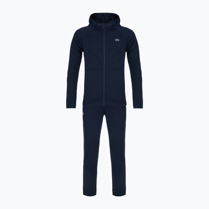 Pánská tenisová tepláková souprava Lacoste WH3108 navy blue/navy blue