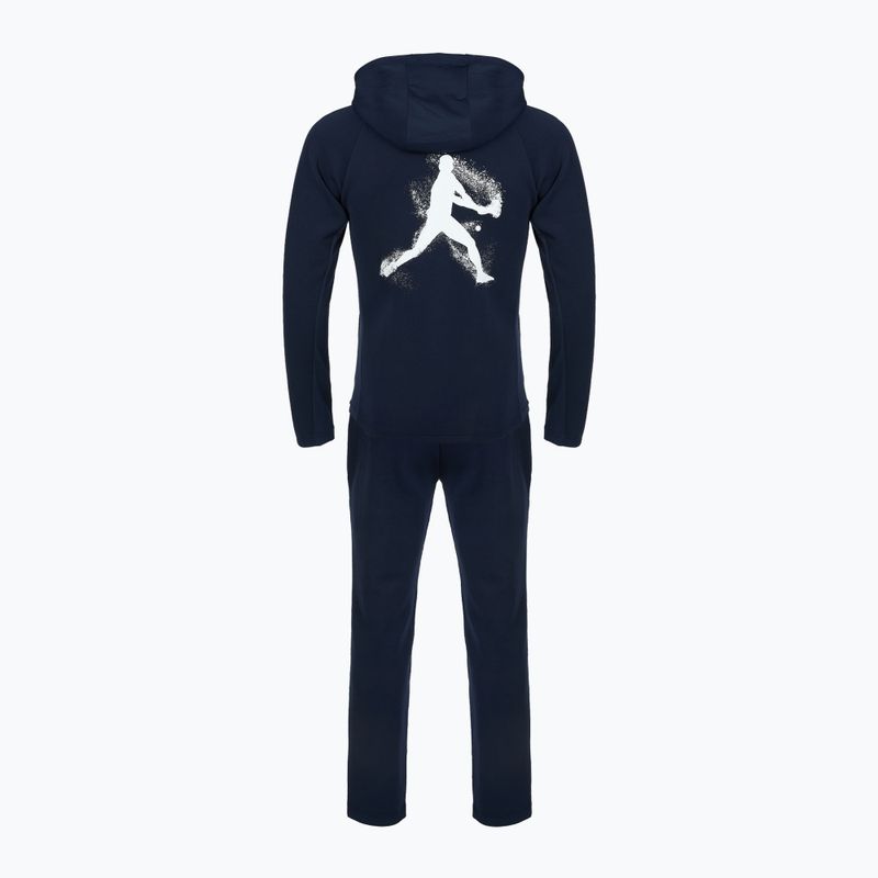 Pánská tenisová tepláková souprava Lacoste WH3108 navy blue/navy blue 2