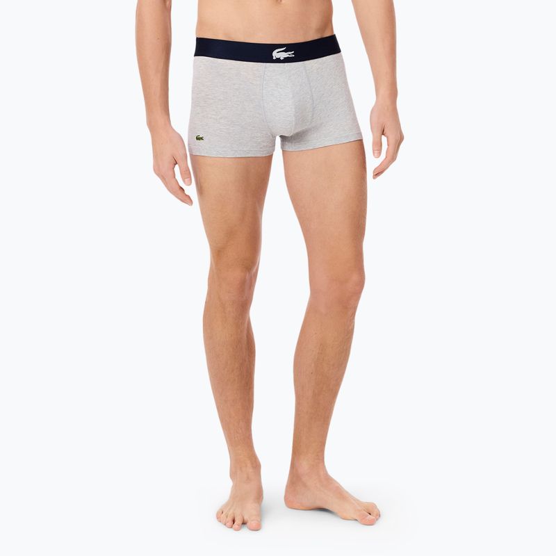 Pánské boxerky Lacoste 5H1291 3-pack navy blue/white/silver ch 4