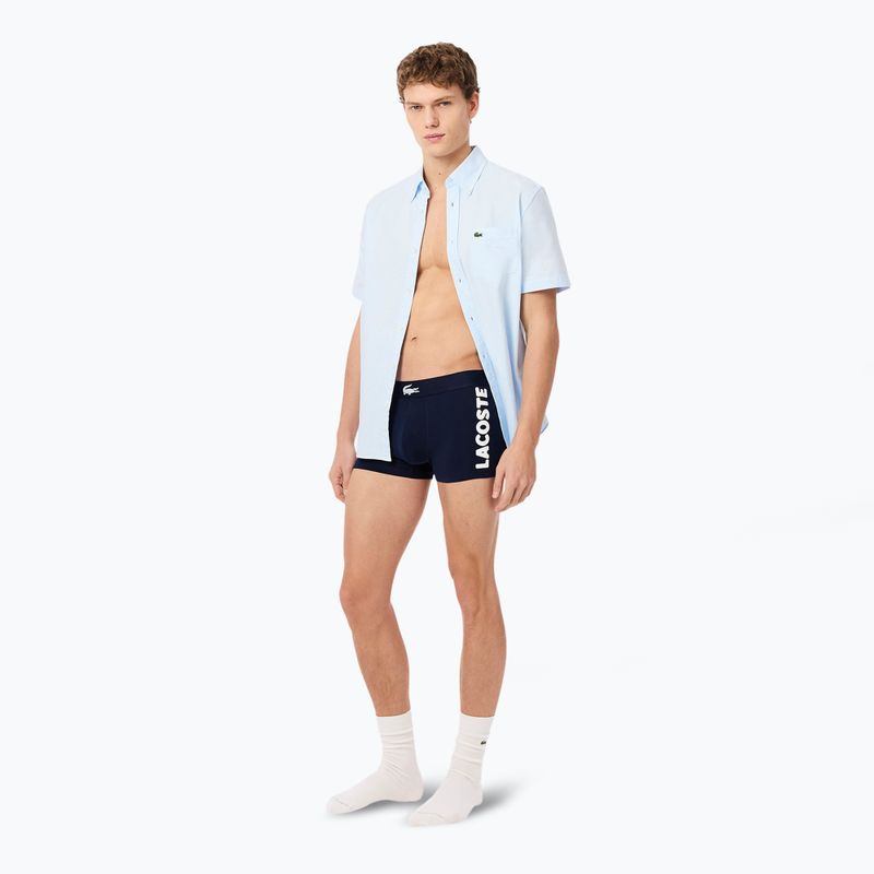 Pánské boxerky Lacoste 5H1291 3-pack navy blue/white/silver ch 6