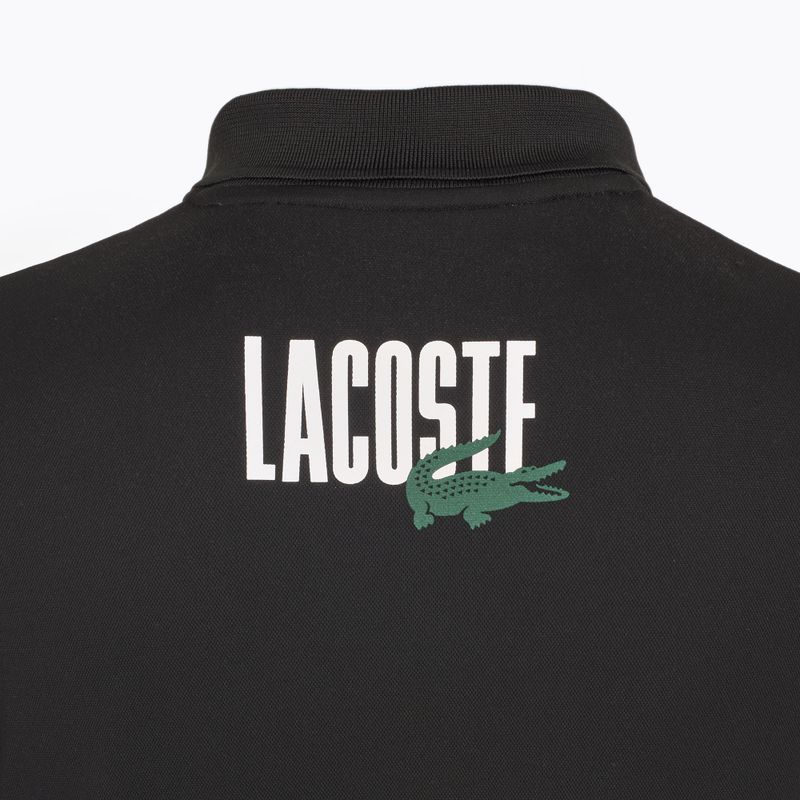 Pánské tenisové polo tričko Lacoste Polo DH8963 white/malva black 3