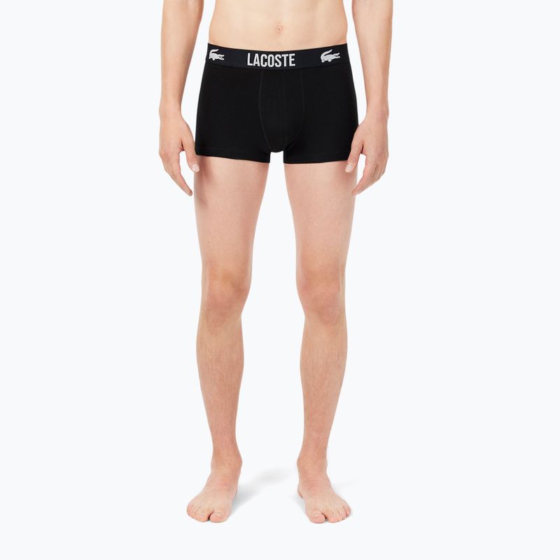 Pánské boxerky Lacoste 5H2393 3 pack black/red/white 5