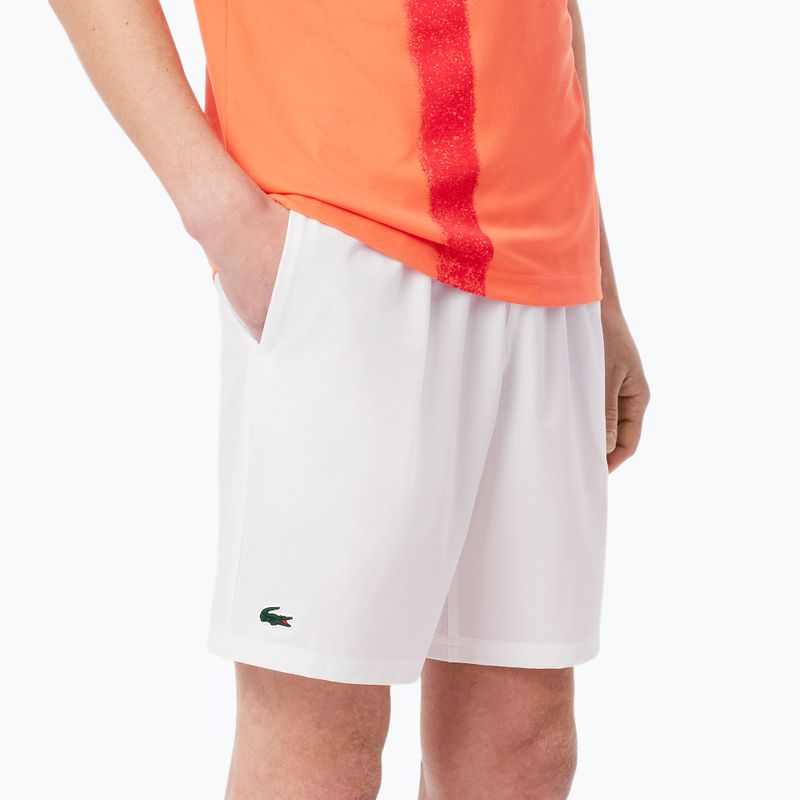 Pánské tenisové šortky Lacoste GH7413 white/mango tree red