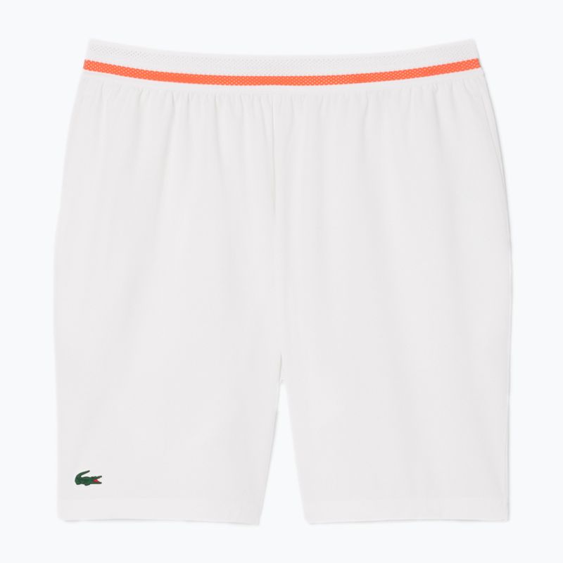 Pánské tenisové šortky Lacoste GH7413 white/mango tree red 3
