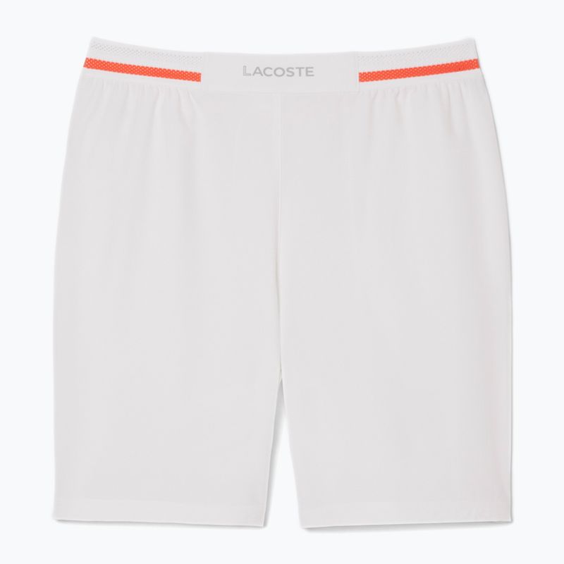 Pánské tenisové šortky Lacoste GH7413 white/mango tree red 4