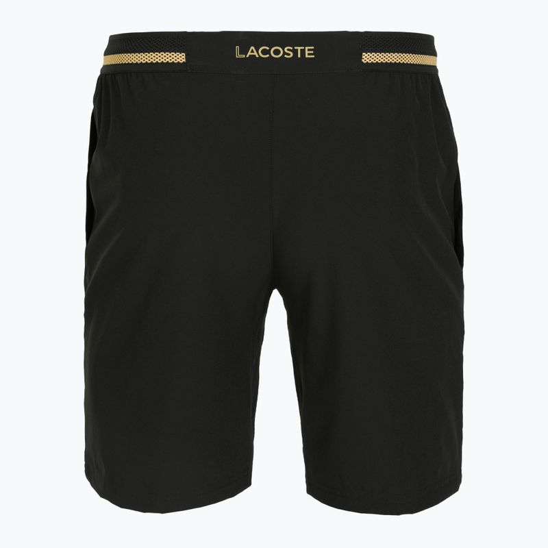 Pánské tenisové šortky Lacoste GH7413 black/gold 2