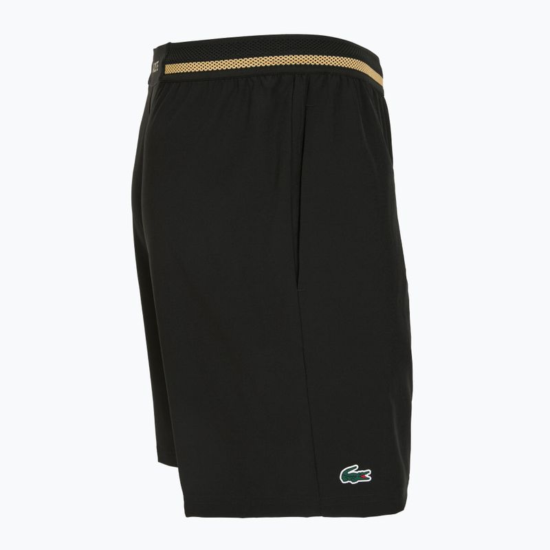 Pánské tenisové šortky Lacoste GH7413 black/gold 3