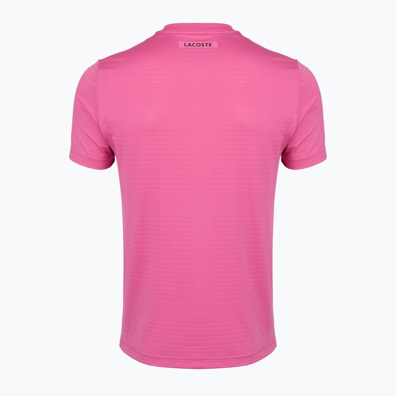 Pánské tenisové tričko Lacoste TH0004 fuchsia pink 2