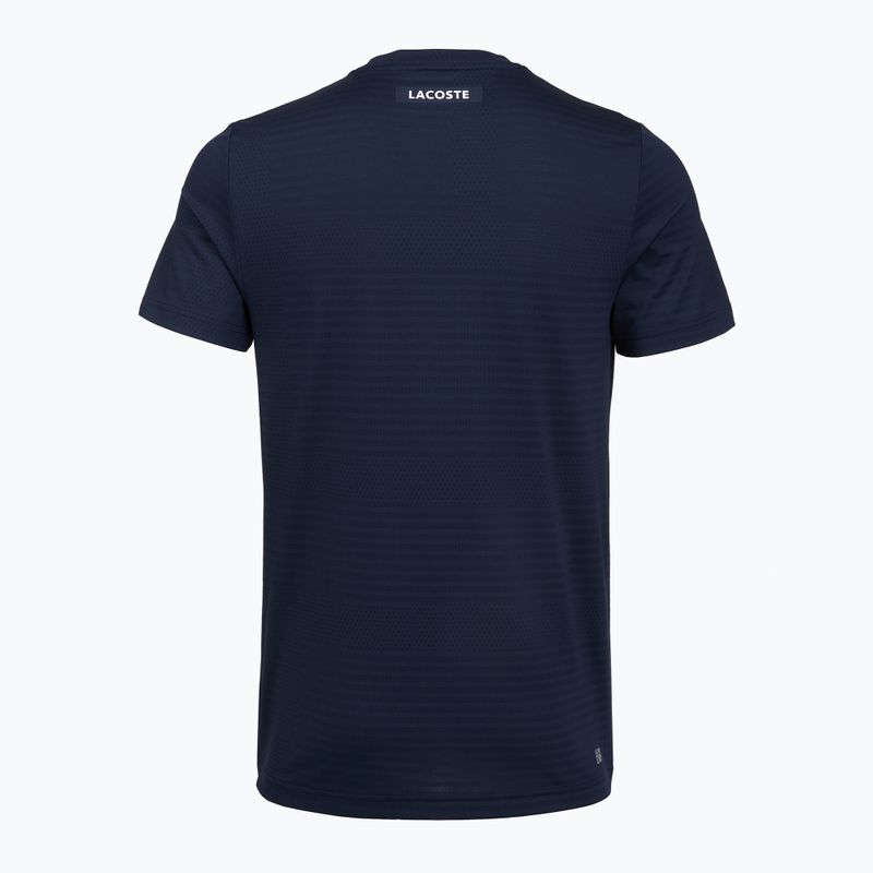 Pánské tenisové tričko Lacoste TH0004 navy blue 2