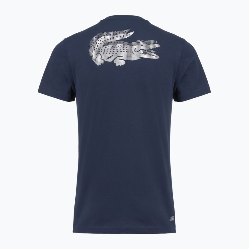 Pánské tenisové tričko Lacoste TH0003 navy blue/white 2