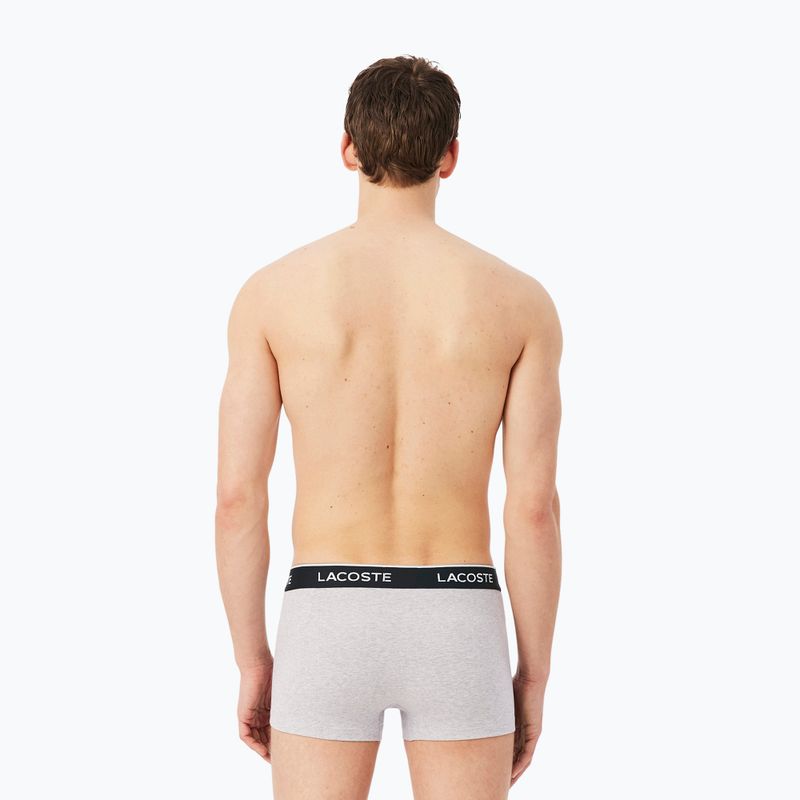 Pánské boxerky Lacoste 5H1300 3 pack silver chine/flagstone/black 3