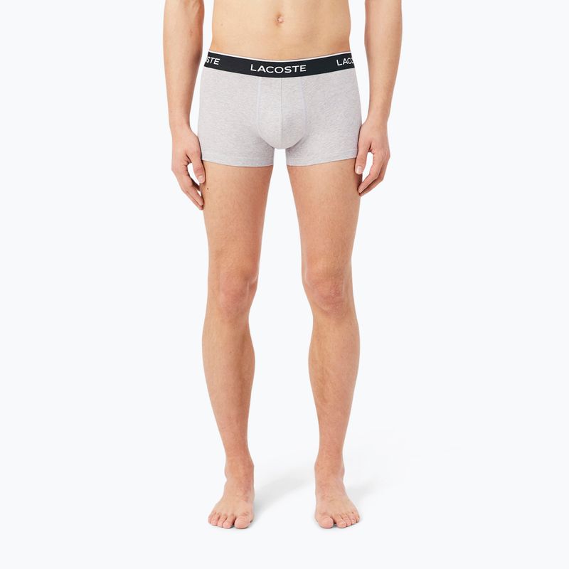 Pánské boxerky Lacoste 5H1300 3 pack silver chine/flagstone/black 4