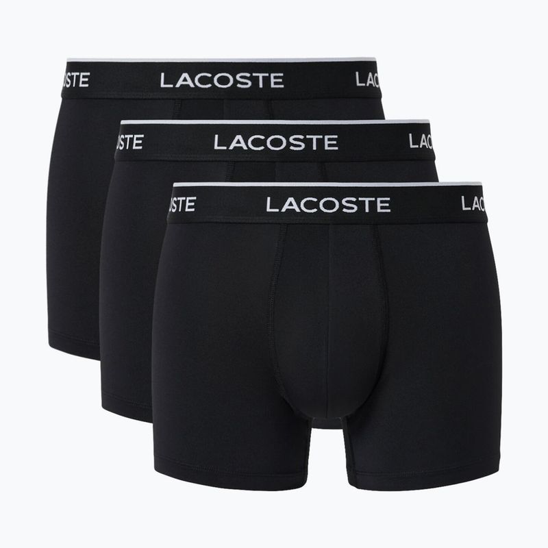 Pánské boxerky Lacoste 5H3202 Microfibra Negro 3 pack black